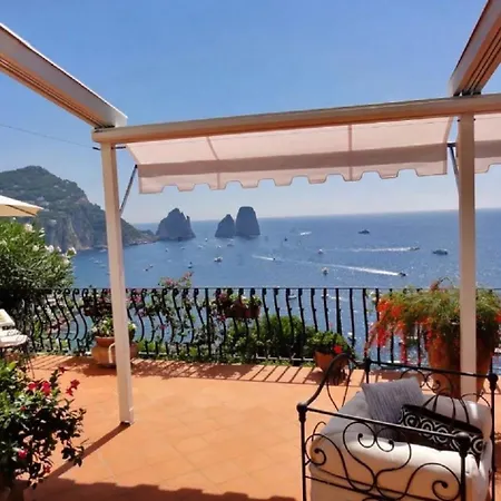 度假居 Splendido Situato In Posizione Privilegiata Con Vista Sul Mare 卡普里